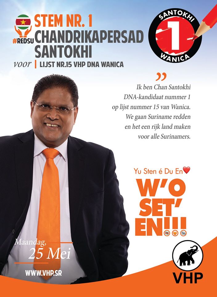 Chan Santokhi DNA-kandidaat nummer 1