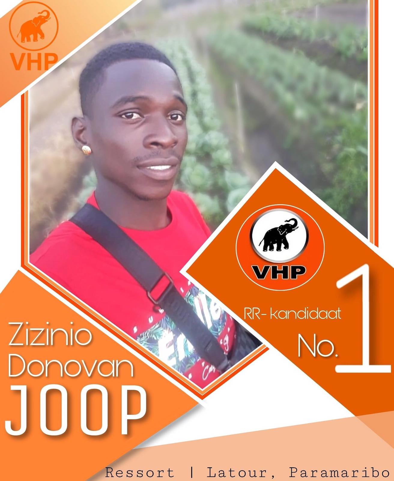 Stem bewust. Stem op Zizinio Donovan Joop