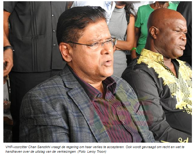 Santokhi: Regering accepteer je verlies