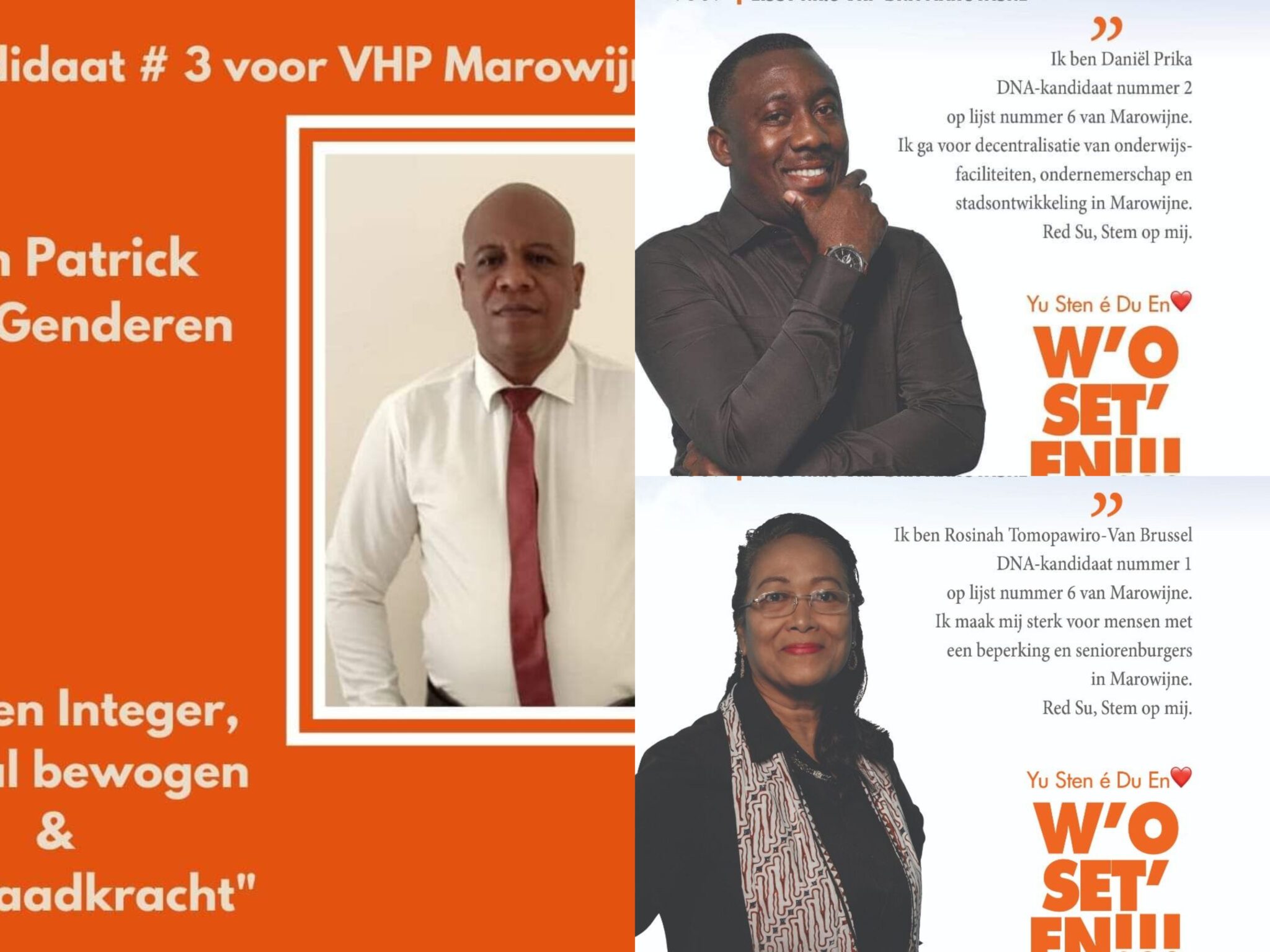 Stem bewust op 25 mei aanstaande! Stem op VHP kandidaten Marowijne