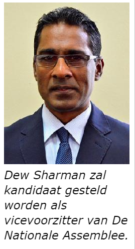 VHP kandideert Sharman als vicevoorzitter DNA