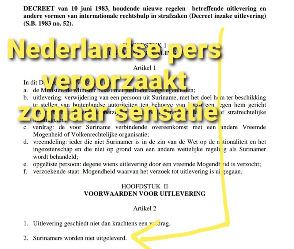 Santokhi betreurt verkeerde berichtgeving Nederlandse media