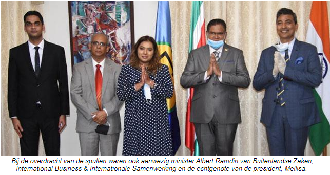 Indiase premier feliciteert president met medische spullen