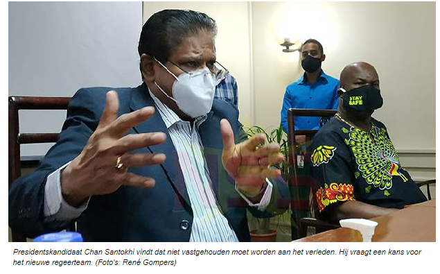 Santokhi over kritiek op Brunswijk: Niet in verleden vaststeken